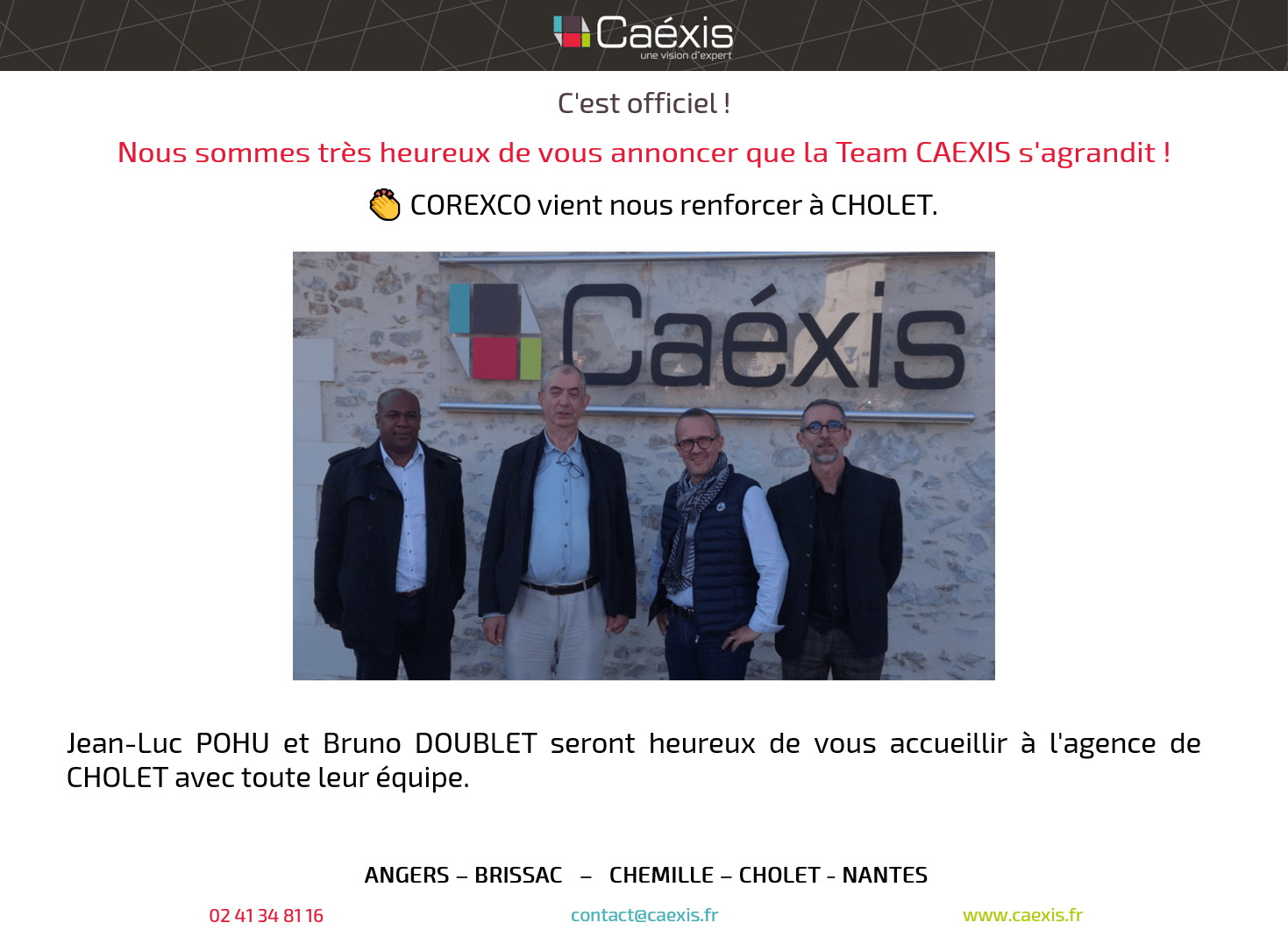 C'est Officiel ! | CAEXIS - Expert Comptable ANGERS & NANTES